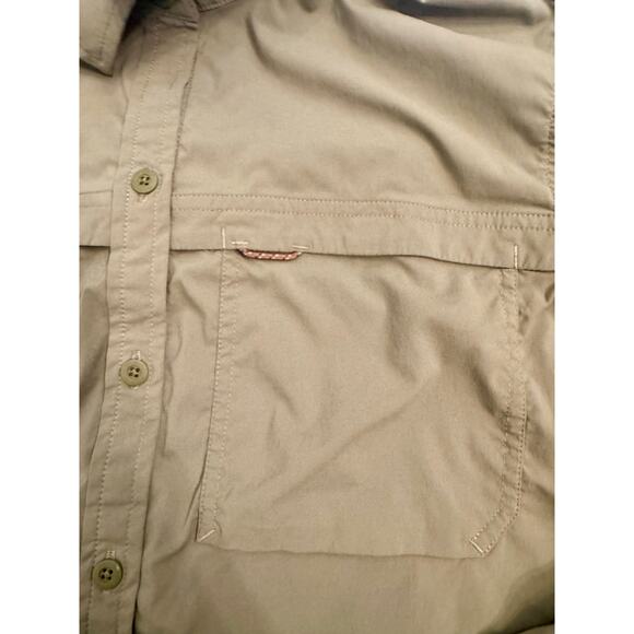 REI Co-Op Women's Button Down Hiking Shirt Green Size L Breathable Pockets - Picture 3 of 6